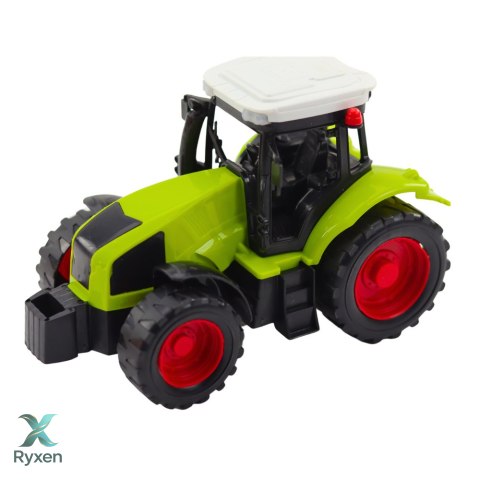 Zestaw Traktor Rolniczy Farmerski Cysterna Zgrabiarka LEAN TOYS