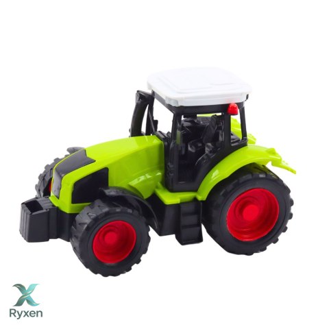 Zestaw Traktor Rolniczy Przyczepa Prasa Maszyna Rolnicza LEAN TOYS