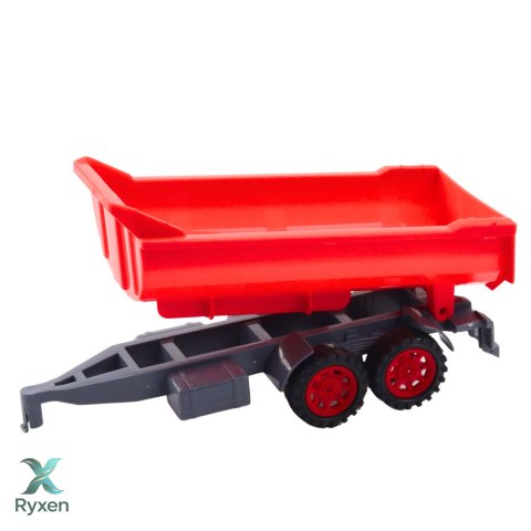 Zestaw Traktor Rolniczy Przyczepa Prasa Maszyna Rolnicza LEAN TOYS