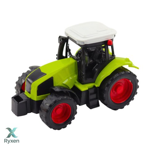 Zestaw Traktor Rolniczy Przyczepa Wywrotka Wóz Paszowy LEAN TOYS