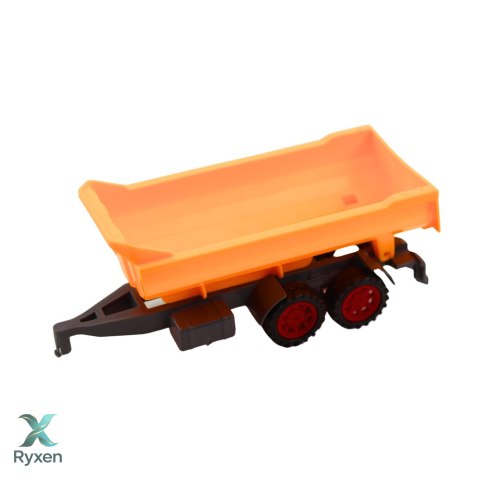 Zestaw Traktor Rolniczy Przyczepa Wywrotka Wóz Paszowy LEAN TOYS