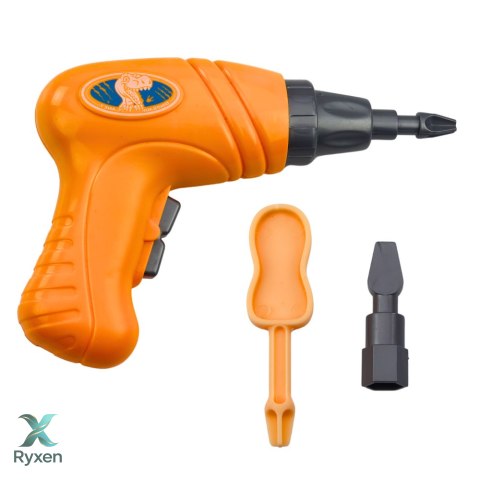 Dinozaur Do Rozkręcania Skręcania Zielony Wiertarka DIY LEAN TOYS