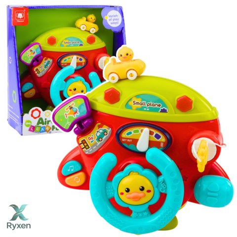 Interaktywny Samolot Tablica Kokpit Wielofukncyjna Mały Pilot Dźwięki LEAN TOYS