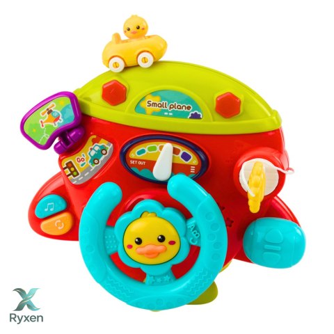 Interaktywny Samolot Tablica Kokpit Wielofukncyjna Mały Pilot Dźwięki LEAN TOYS