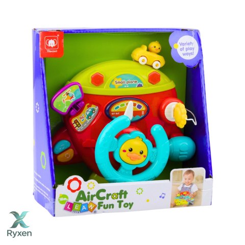 Interaktywny Samolot Tablica Kokpit Wielofukncyjna Mały Pilot Dźwięki LEAN TOYS