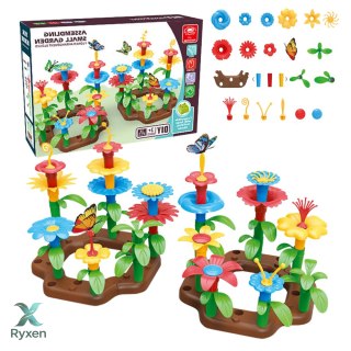 Klocki Konstrukcyjne Ogród Kwiatowy DIY 148 Elementów LEAN TOYS