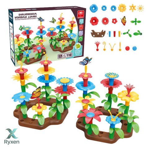 Klocki Konstrukcyjne Ogród Kwiatowy DIY 148 Elementów LEAN TOYS