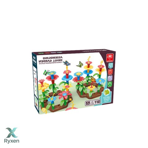 Klocki Konstrukcyjne Ogród Kwiatowy DIY 148 Elementów LEAN TOYS