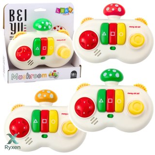 Konsola Pad Interaktywny Grzybek Sensoryczny Dla Dzieci Światła Dźwięki LEAN TOYS
