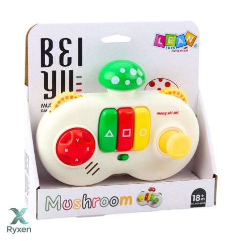 Konsola Pad Interaktywny Grzybek Sensoryczny Dla Dzieci Światła Dźwięki LEAN TOYS
