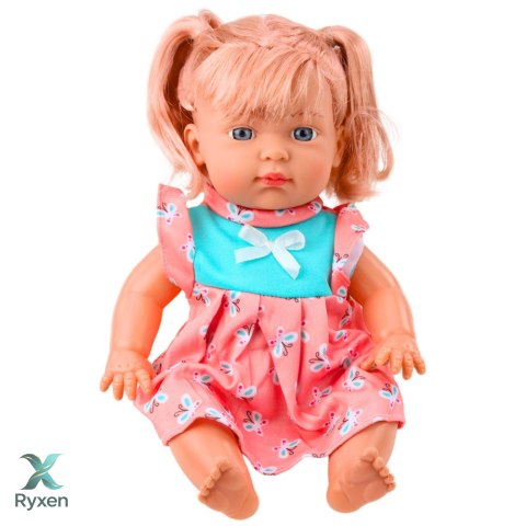 Lalka Bobas W Kolorowej Sukience Kucyki Butelka Dźwięk LEAN TOYS