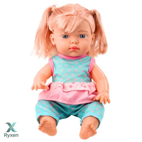 Lalka Bobas W Turkusowym Komplecie Kucyki Butelka Dźwięk LEAN TOYS
