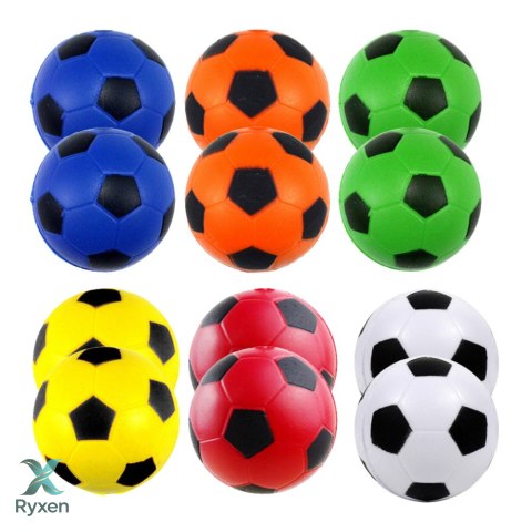 Piłeczki Antystresowe Do Odbijania Zestaw 12 szt Kolorowe 6,5cm LEAN TOYS