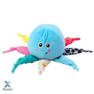 Pluszowa Ośmiornica Usypiająca Przytulanka Światło Dźwięk Niebieska LEAN TOYS