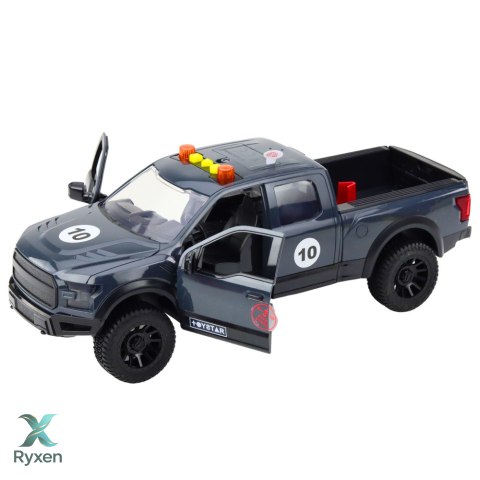 Samochód Pickup Z Motorem Światła Dźwięki Szary 1:12 LEAN TOYS