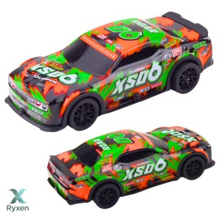 Samochód Wyścigowy XS06 Napęd Światła Dźwięki Pomarańczowy Niebieski LEAN TOYS