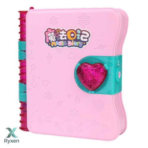 Sekretny Pamiętnik Na Kłódkę Notes Skrytka Kluczyk Akcesoria Różowy LEAN TOYS