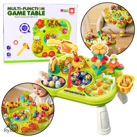 Wielofunkcyjna Tablica Stolik Interaktywny Dla Malucha Gry Zręcznościowe LEAN TOYS