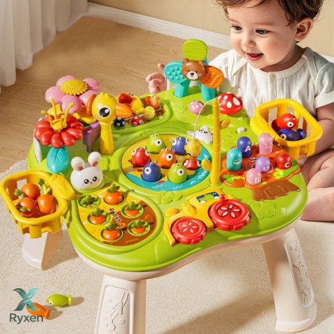 Wielofunkcyjna Tablica Stolik Interaktywny Dla Malucha Gry Zręcznościowe LEAN TOYS
