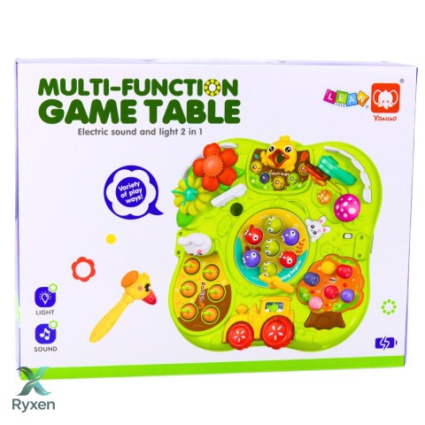 Wielofunkcyjna Tablica Stolik Interaktywny Dla Malucha Gry Zręcznościowe LEAN TOYS
