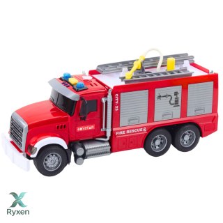 Wóz Straż Pożarna Woda światła Dźwięki Czerwony 1:14 LEAN TOYS