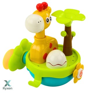 Zabawka Do Kąpieli Żyrafa Sensoryczna Interaktywna Przyssawki Kolorowa LEAN TOYS
