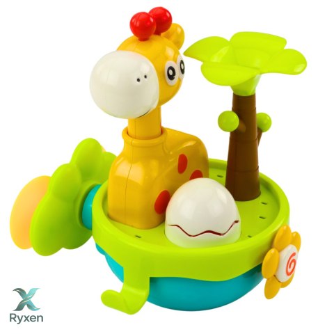 Zabawka Do Kąpieli Żyrafa Sensoryczna Interaktywna Przyssawki Kolorowa LEAN TOYS
