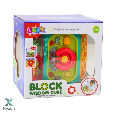 Zabawka Edukacyjna Kostka Interaktywna Wielofunkcyjna 8w1 LEAN TOYS