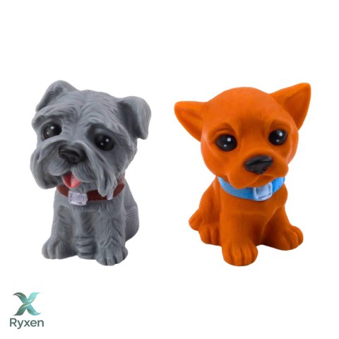Zestaw Figurek Urocze Pieski Szczeniaczki Gumowe 8cm 6szt LEAN TOYS