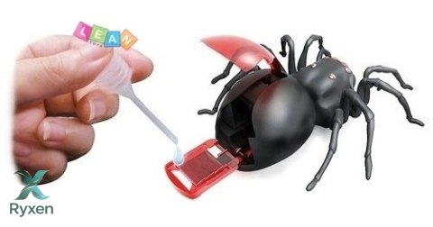 Zestaw Kreatywny Pająk Zasilany Słoną Wodą DIY Czarny LEAN TOYS