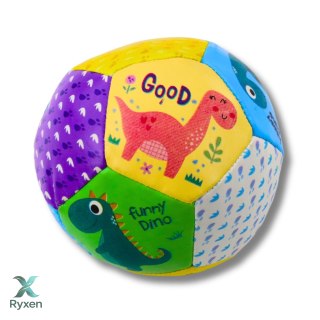 Zestaw Miękkich Piłeczek Z Dinozaurami Kolorowe 9cm 3szt LEAN TOYS