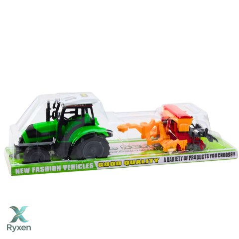 Zestaw Traktor Ciągnik Rolniczy z Siewnikiem Maszyna Rolnicza LEAN TOYS