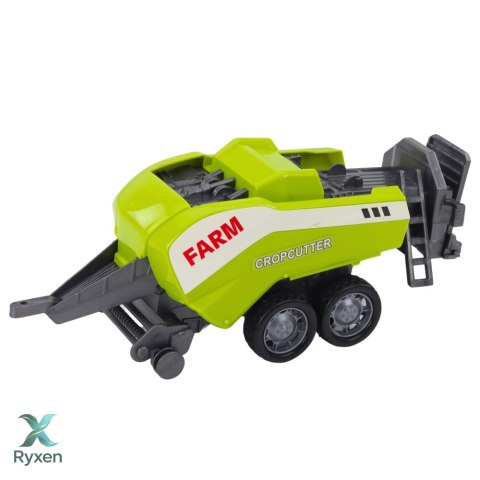 Zestaw Traktor Z Ładowaczem i Prasą Rolniczą Czerwony LEAN TOYS
