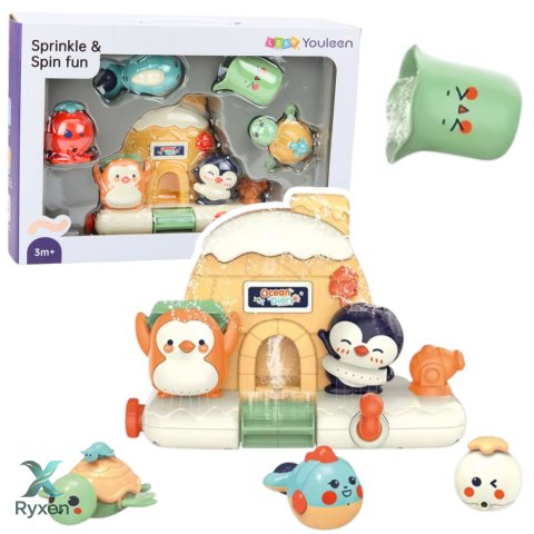 Zestaw Zabawka Do Kąpieli Dla Malucha Interaktywny Zwierzęta Morskie LEAN TOYS