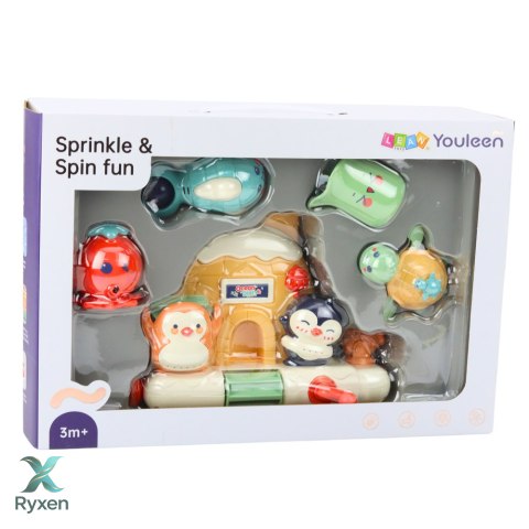 Zestaw Zabawka Do Kąpieli Dla Malucha Interaktywny Zwierzęta Morskie LEAN TOYS