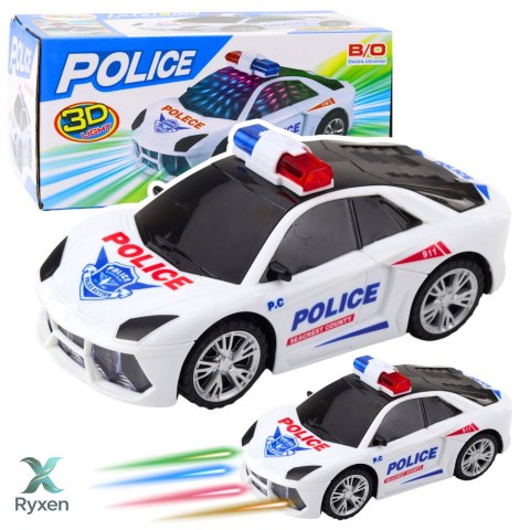 Auto Policyjne Radiowóz Interaktywny Światła Dźwięki LEAN TOYS