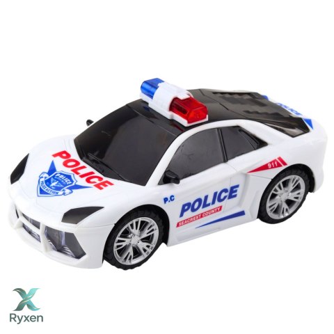 Auto Policyjne Radiowóz Interaktywny Światła Dźwięki LEAN TOYS