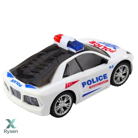 Auto Policyjne Radiowóz Interaktywny Światła Dźwięki LEAN TOYS