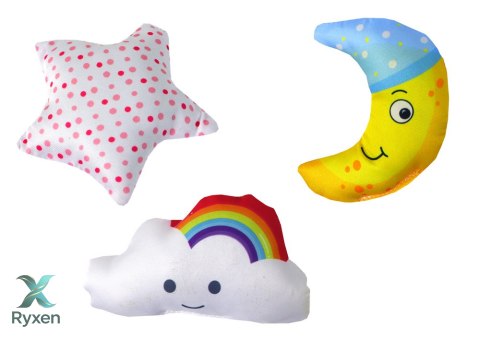 Karuzela Łóżeczkowa Dla Dzieci Dźwięk Niebo Różowa LEAN TOYS