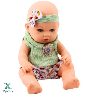 Lalka Bobas Zielone Ubranko W Kwiatki Opaska Z Kokardką LEAN TOYS