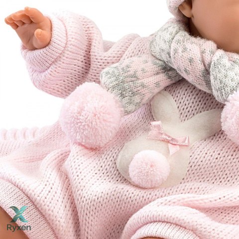 Lalka bobas z dźwiękiem, płacze i mówi mama, papa LLORENS