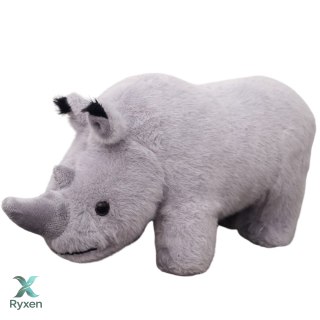 Maskotka Pluszowa Nosorożec Pluszak Przytulanka Szary 30cm LEAN TOYS