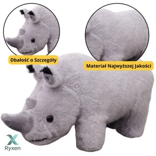 Maskotka Pluszowa Nosorożec Pluszak Przytulanka Szary 30cm LEAN TOYS