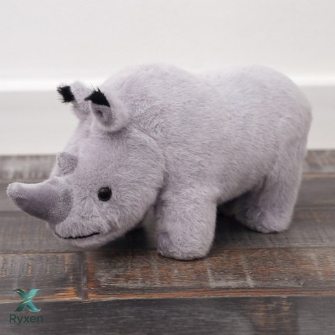 Maskotka Pluszowa Nosorożec Pluszak Przytulanka Szary 30cm LEAN TOYS