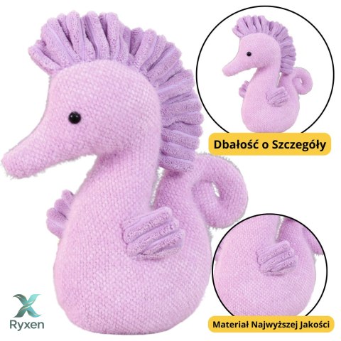 Maskotka Pluszowa Przytulanka Konik Wodny Fioletowy 25cm LEAN TOYS
