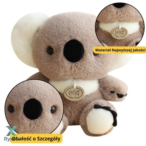 Maskotka Pluszowa Przytulanka Miś Koala Szary 23cm LEAN TOYS