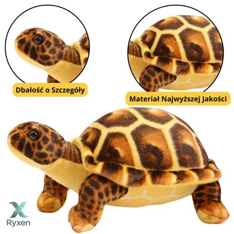 Maskotka Pluszowa Żółw Przytulanka Pluszak Brązowy 25cm LEAN TOYS