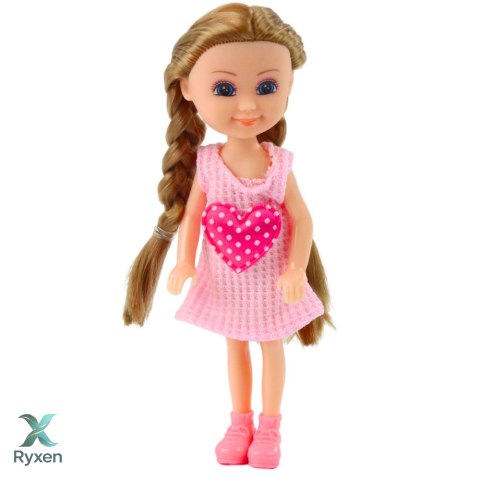 Mini Lalka Z Akcesoriami Wózek Kotki Zestaw Laleczka Różowa LEAN TOYS