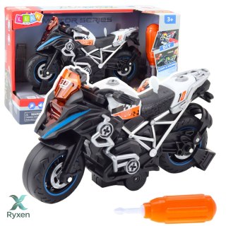 Motor Wyścigowy Do Skręcania Rozkręcania DIY Światła Dźwięki Czarny LEAN TOYS