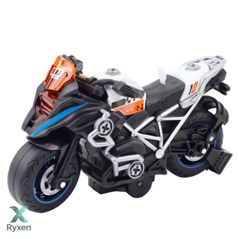 Motor Wyścigowy Do Skręcania Rozkręcania DIY Światła Dźwięki Czarny LEAN TOYS